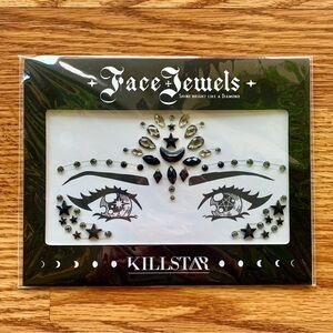 Killstar Moon Child Face Jewels, Black/Clear, Unisex
